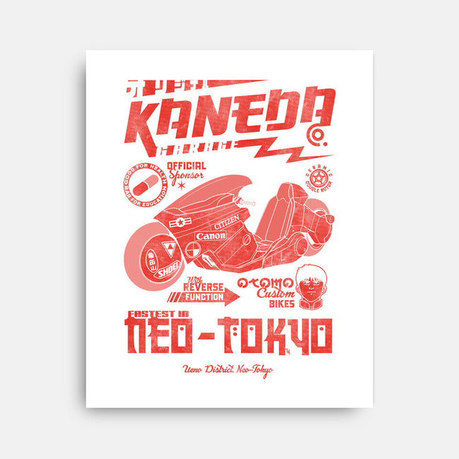 Kaneda Garage-None-Stretched-Canvas-Arinesart
