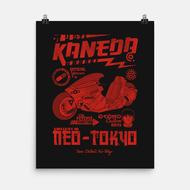 Kaneda Garage-None-Matte-Poster-Arinesart