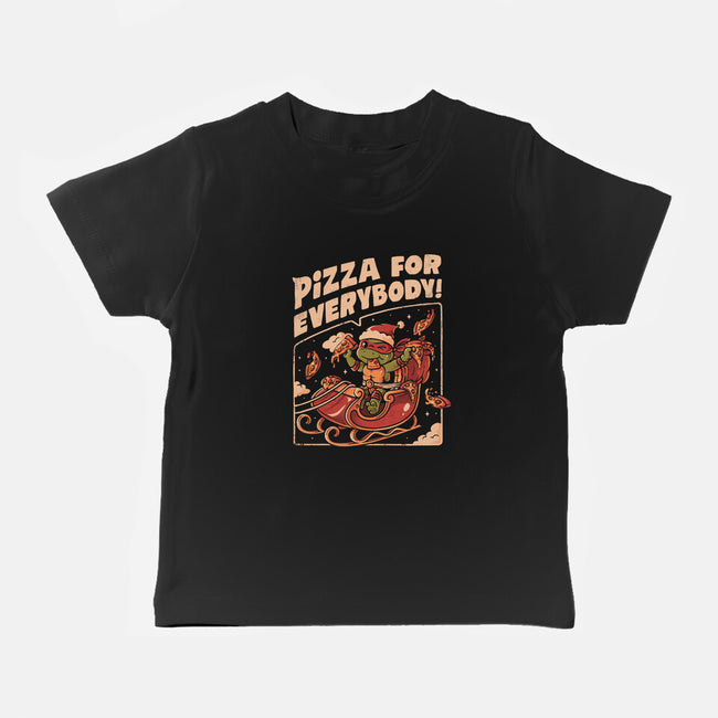 Pizza For Everybody-Baby-Basic-Tee-eduely