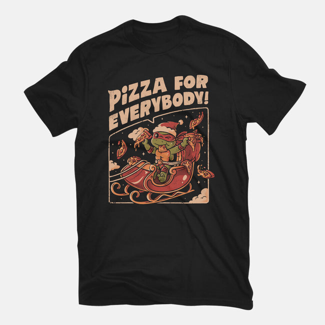 Pizza For Everybody-Womens-Fitted-Tee-eduely