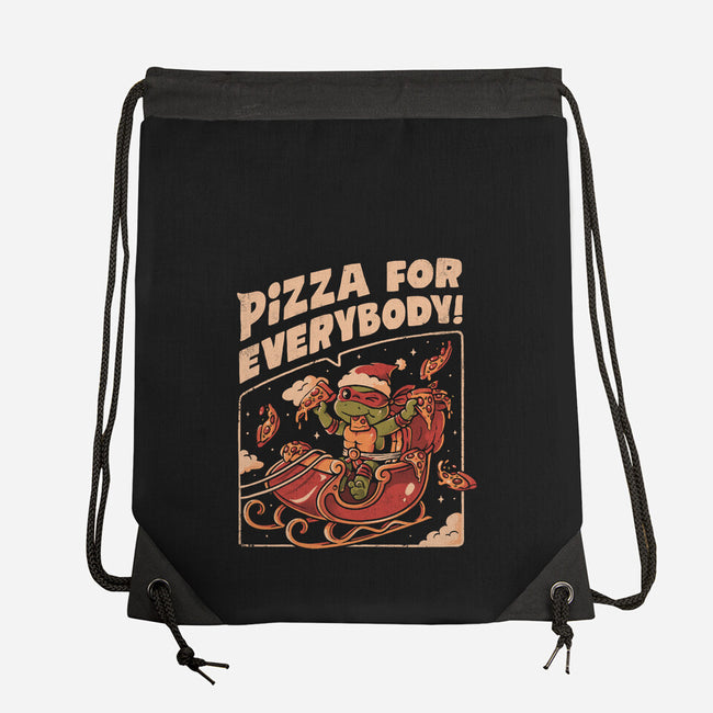 Pizza For Everybody-None-Drawstring-Bag-eduely
