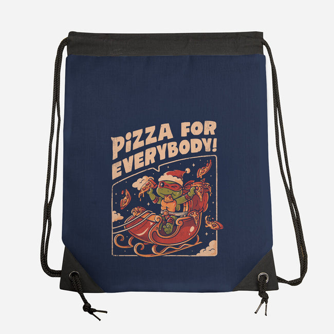 Pizza For Everybody-None-Drawstring-Bag-eduely
