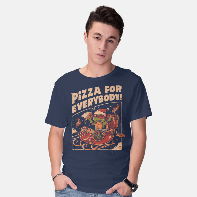 Pizza For Everybody-Mens-Basic-Tee-eduely