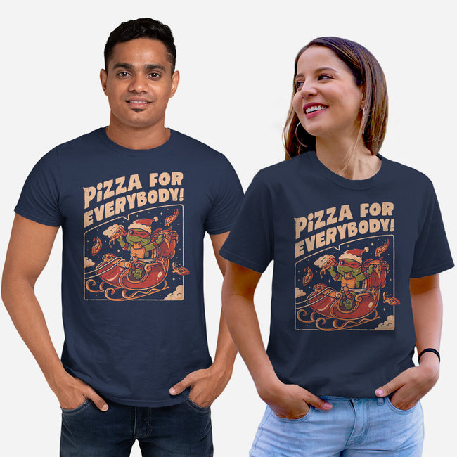 Pizza For Everybody-Unisex-Basic-Tee-eduely