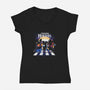 Christmas Hunters-Womens-V-Neck-Tee-dandingeroz