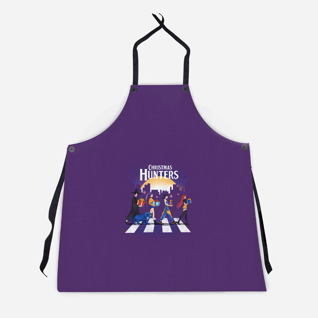Christmas Hunters-Unisex-Kitchen-Apron-dandingeroz