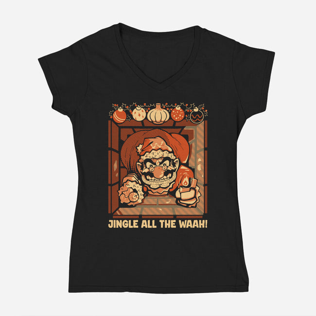 Die Fart-Womens-V-Neck-Tee-Heyra Vieira
