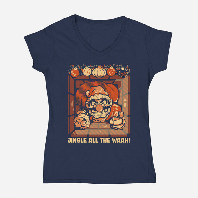 Die Fart-Womens-V-Neck-Tee-Heyra Vieira