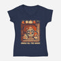 Die Fart-Womens-V-Neck-Tee-Heyra Vieira