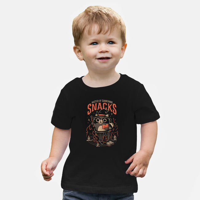 Master Of Summoning Snacks-Baby-Basic-Tee-eduely