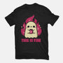 This Is Fine Ghost Coffee-Unisex-Basic-Tee-xMorfina