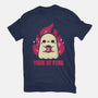 This Is Fine Ghost Coffee-Womens-Fitted-Tee-xMorfina