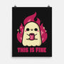 This Is Fine Ghost Coffee-None-Matte-Poster-xMorfina