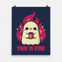 This Is Fine Ghost Coffee-None-Matte-Poster-xMorfina