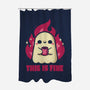 This Is Fine Ghost Coffee-None-Polyester-Shower Curtain-xMorfina