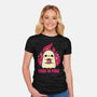 This Is Fine Ghost Coffee-Womens-Fitted-Tee-xMorfina