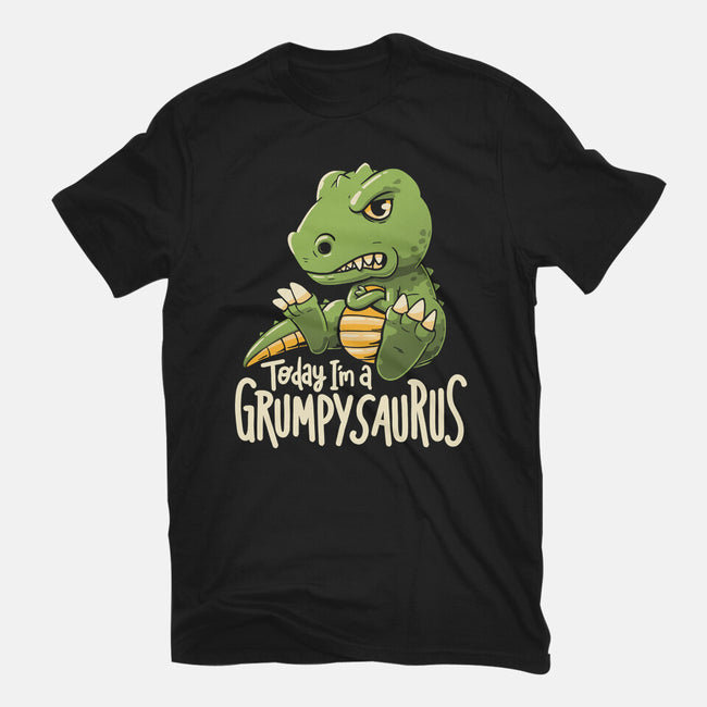 Grumpysaurus-Womens-Fitted-Tee-koalastudio