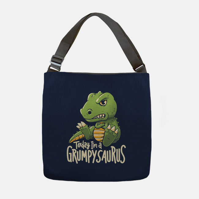 Grumpysaurus-None-Adjustable Tote-Bag-koalastudio