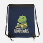 Grumpysaurus-None-Drawstring-Bag-koalastudio