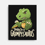 Grumpysaurus-None-Stretched-Canvas-koalastudio