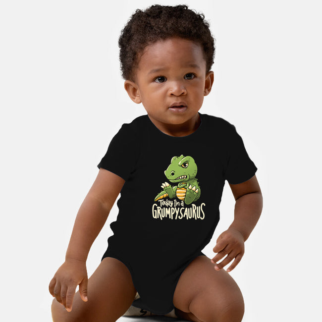 Grumpysaurus-Baby-Basic-Onesie-koalastudio