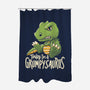 Grumpysaurus-None-Polyester-Shower Curtain-koalastudio