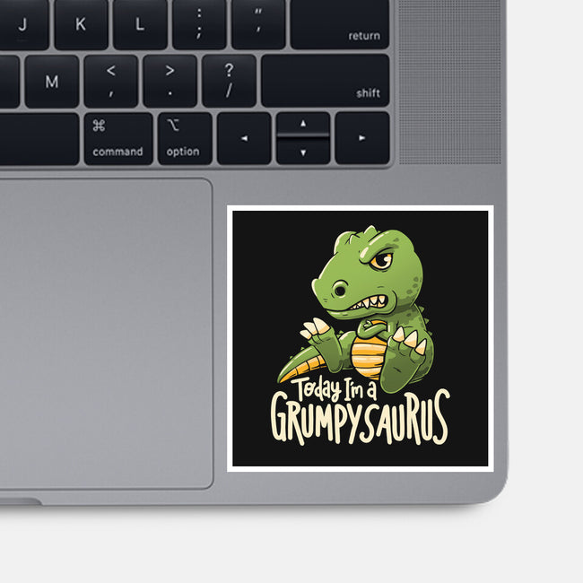 Grumpysaurus-None-Glossy-Sticker-koalastudio