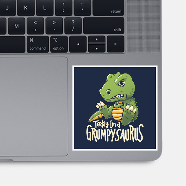 Grumpysaurus-None-Glossy-Sticker-koalastudio