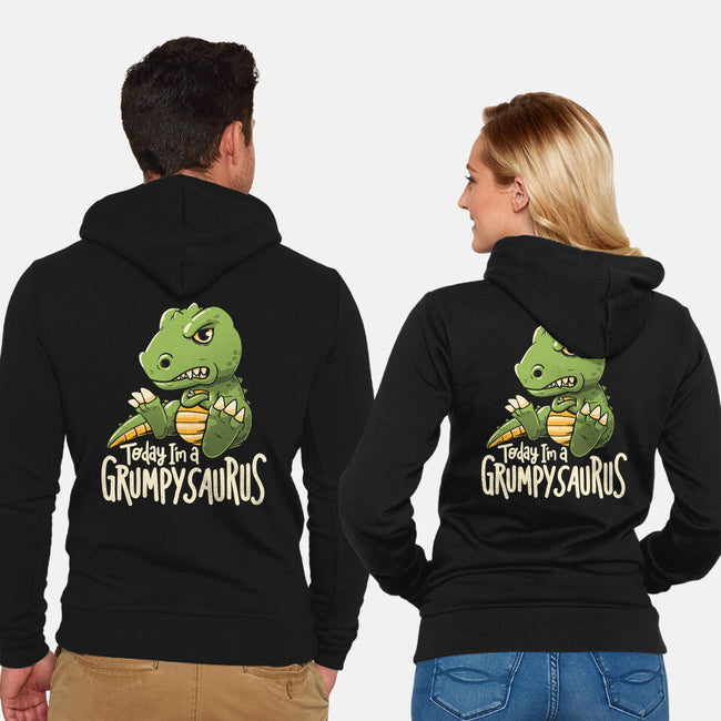 Grumpysaurus-Unisex-Zip-Up-Sweatshirt-koalastudio