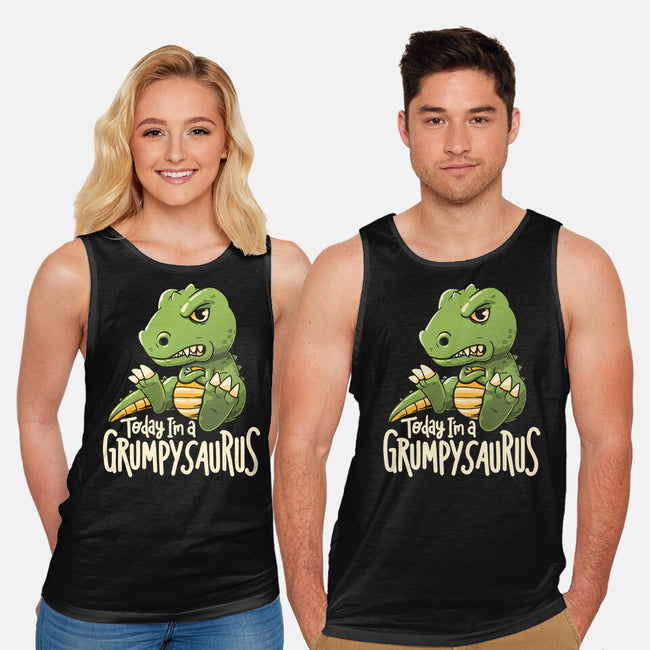 Grumpysaurus-Unisex-Basic-Tank-koalastudio