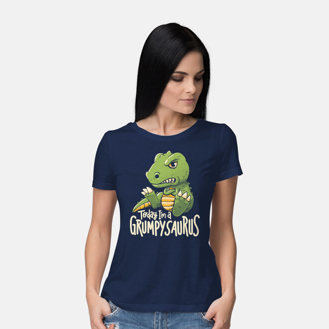 Grumpysaurus-Womens-Basic-Tee-koalastudio