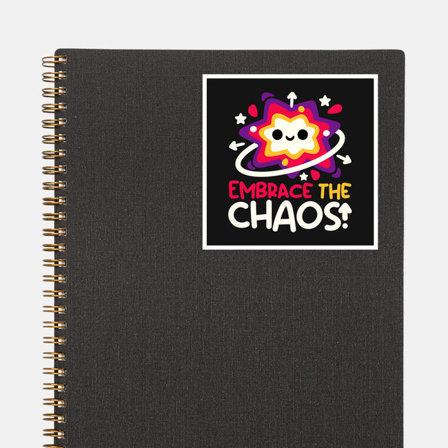 Embrace The Cute Chaos-None-Glossy-Sticker-NemiMakeit