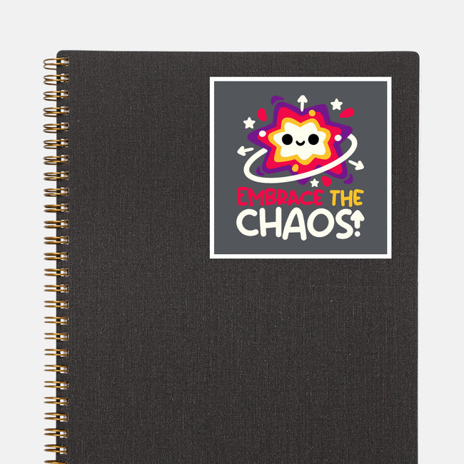 Embrace The Cute Chaos-None-Glossy-Sticker-NemiMakeit