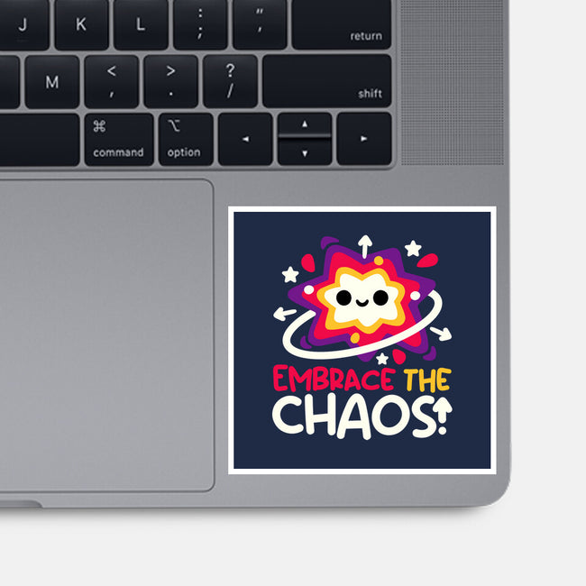 Embrace The Cute Chaos-None-Glossy-Sticker-NemiMakeit