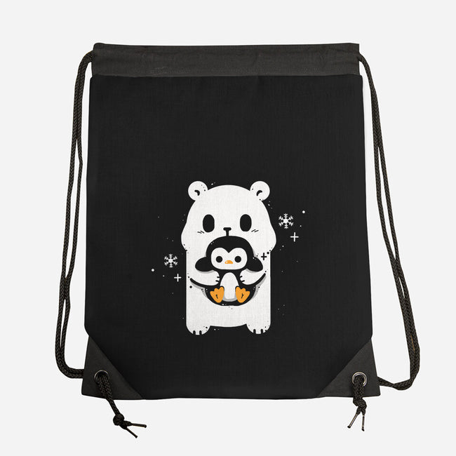 Polar Hug-None-Drawstring-Bag-Vallina84
