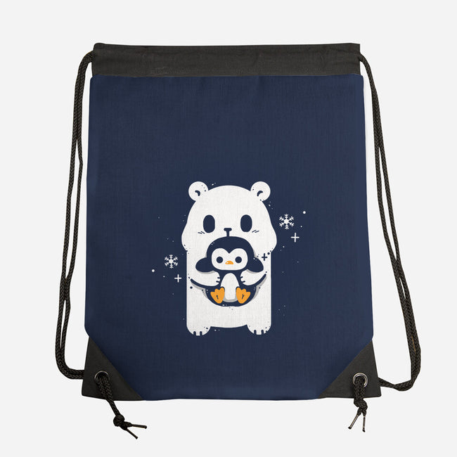 Polar Hug-None-Drawstring-Bag-Vallina84