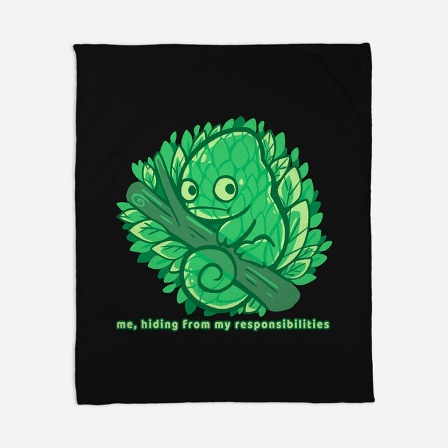 Hiding From My Responsibilities-None-Fleece-Blanket-TechraNova