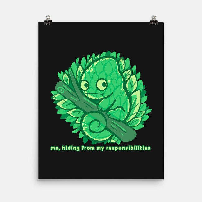 Hiding From My Responsibilities-None-Matte-Poster-TechraNova