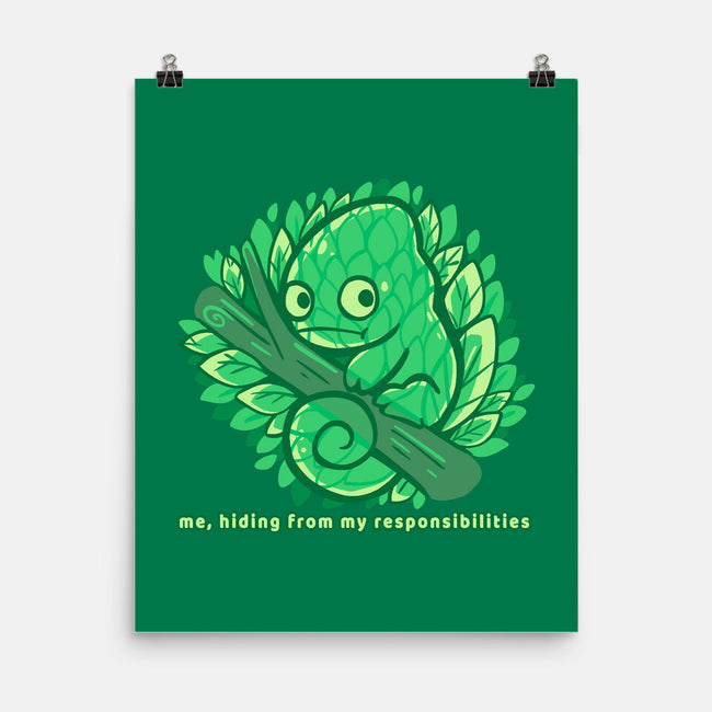 Hiding From My Responsibilities-None-Matte-Poster-TechraNova
