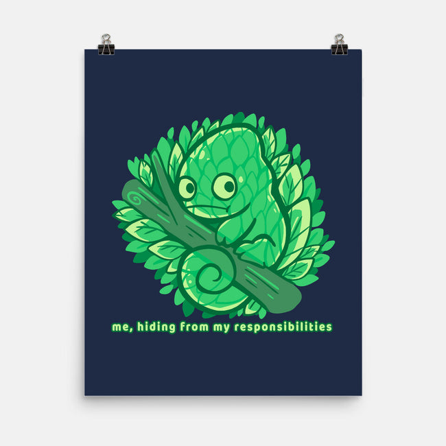 Hiding From My Responsibilities-None-Matte-Poster-TechraNova