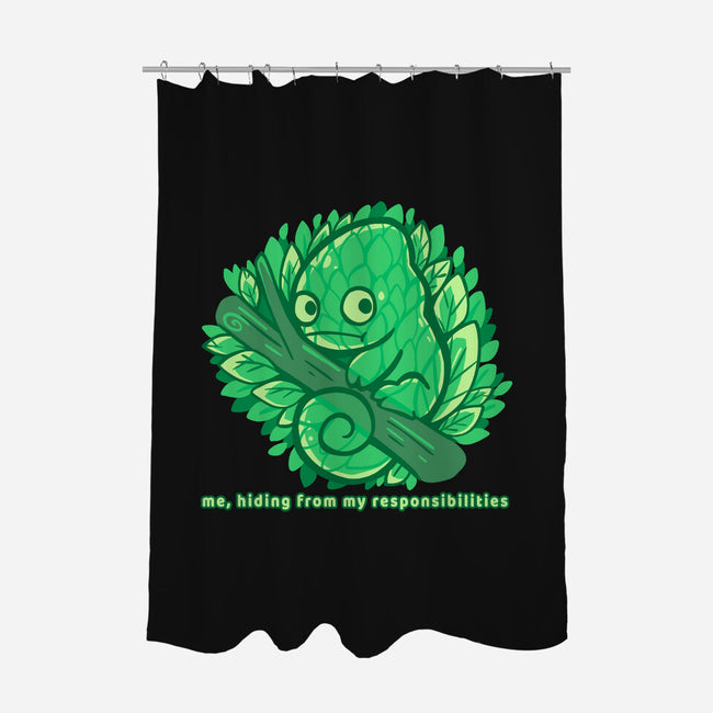 Hiding From My Responsibilities-None-Polyester-Shower Curtain-TechraNova
