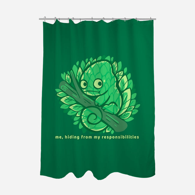 Hiding From My Responsibilities-None-Polyester-Shower Curtain-TechraNova