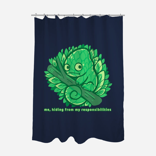 Hiding From My Responsibilities-None-Polyester-Shower Curtain-TechraNova