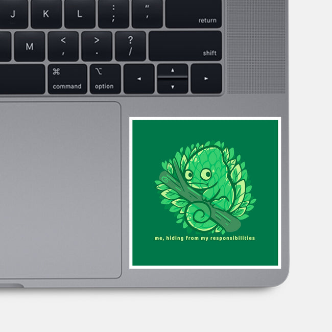 Hiding From My Responsibilities-None-Glossy-Sticker-TechraNova