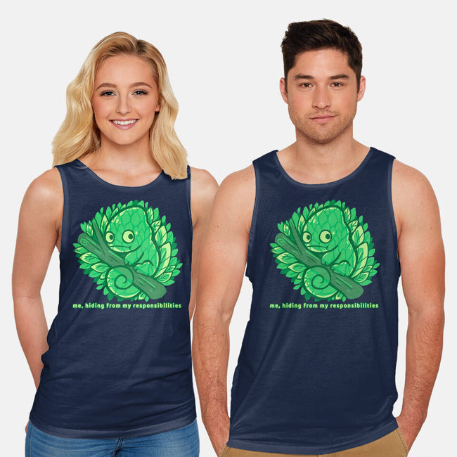 Hiding From My Responsibilities-Unisex-Basic-Tank-TechraNova