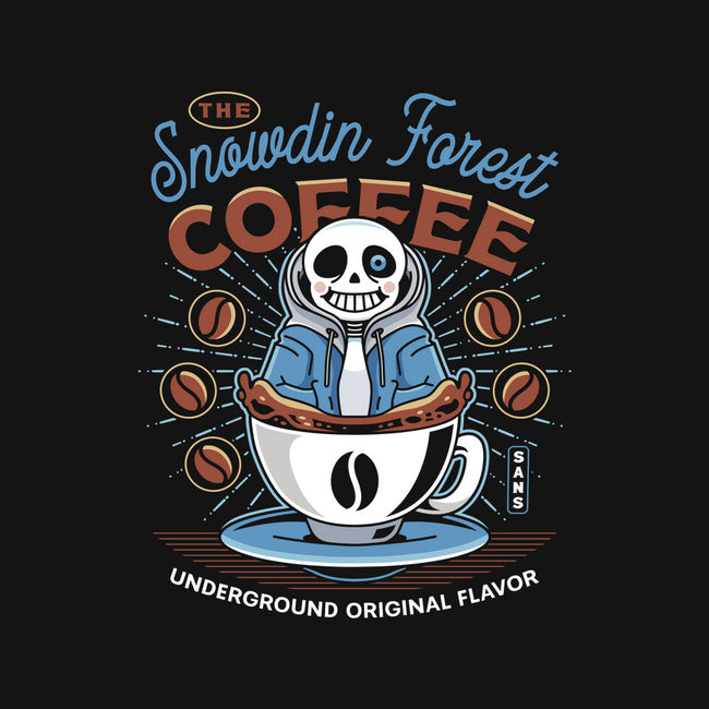 Snowdin Forest Coffee Emblem-Mens-Basic-Tee-LAGELANTEE