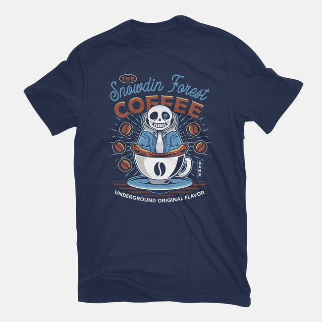 Snowdin Forest Coffee Emblem-Youth-Basic-Tee-LAGELANTEE