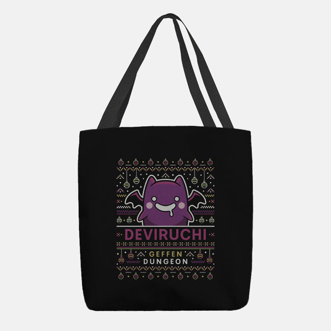 Deviruchi Ugly Sweater-None-Basic Tote-Bag-LAGELANTEE