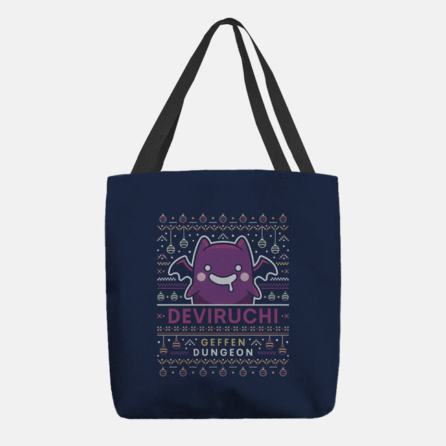 Deviruchi Ugly Sweater-None-Basic Tote-Bag-LAGELANTEE