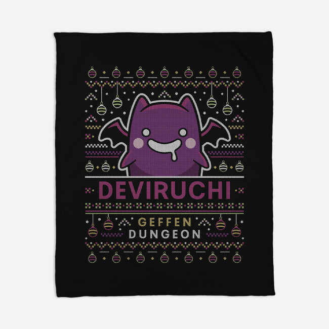 Deviruchi Ugly Sweater-None-Fleece-Blanket-LAGELANTEE